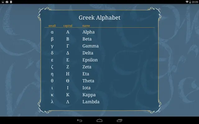 Alphabets android App screenshot 1